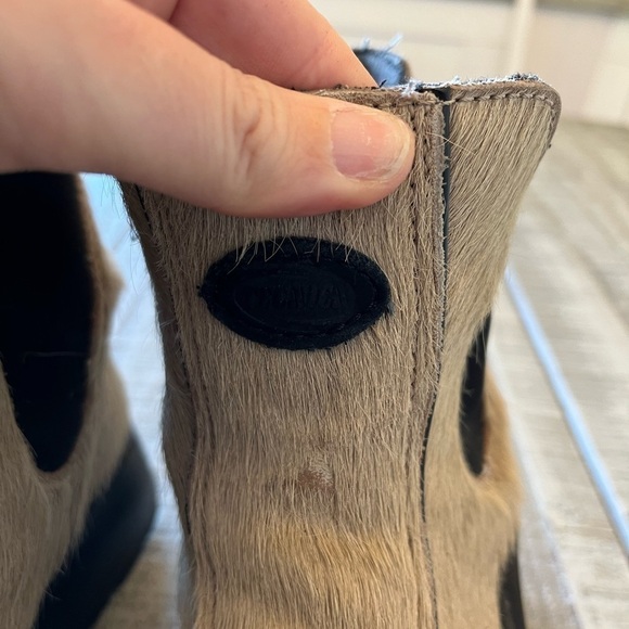 TECNICA Women’s Italian White Calf fur Ankle boot size 7 Winter Boot Waterproof - Picture 5 of 14